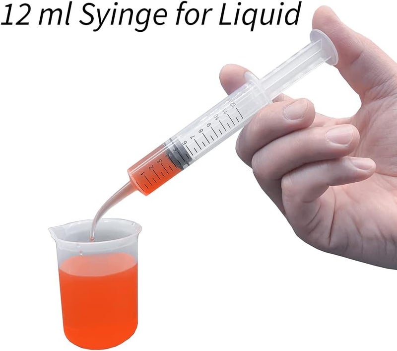 HiMo Wisdom Teeth Syringe, 5 Pack Irrigation Dental Syringes with Measure Scale & Curved Tip for Dental Care Liquid Oral Tonsil Stone - Image 2